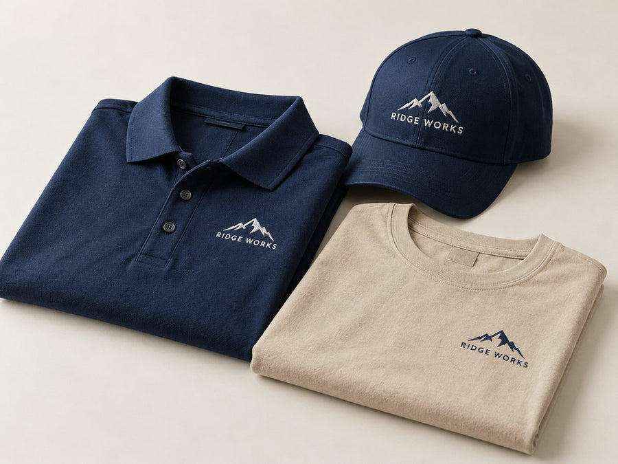 Custom polo, tee and cap