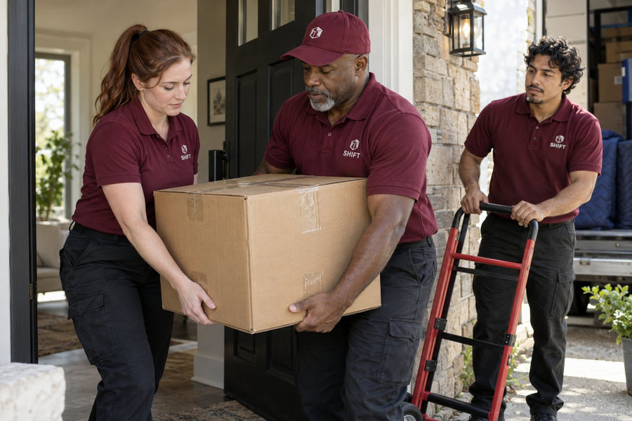 Movers in custom uniforms