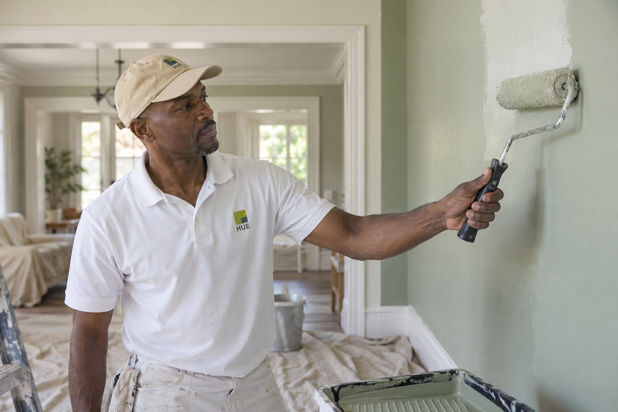 Painters in custom uniforms