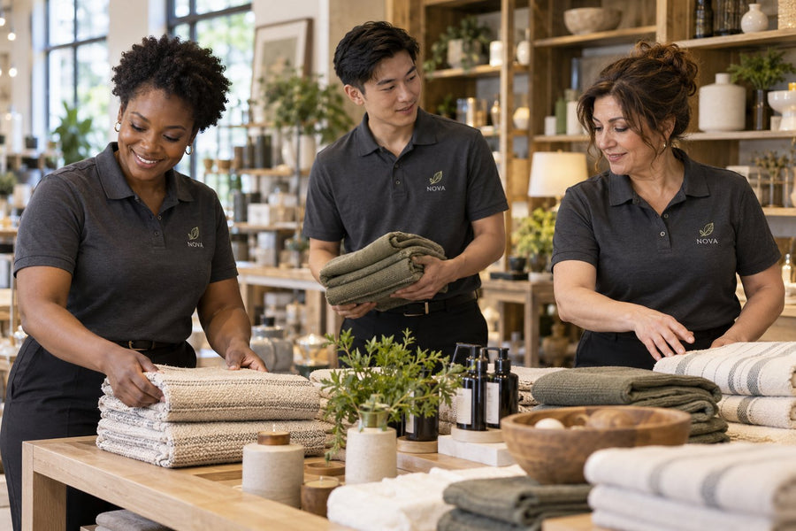 Retail store in custom uniforms